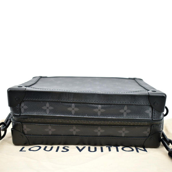 LOUIS VUITTON Soft Trunk Monogram Eclipse Shoulder Bag Black