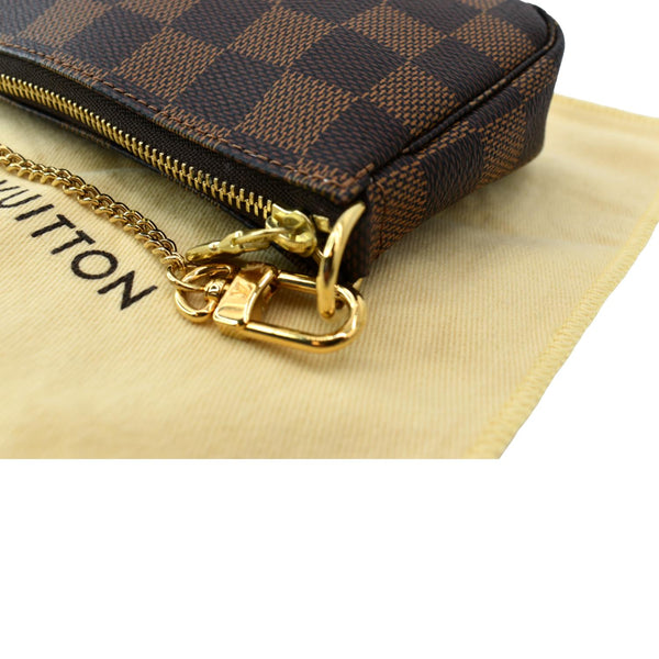 Louis Vuitton Mini Pochette Damier Ebene Accessories Pouch