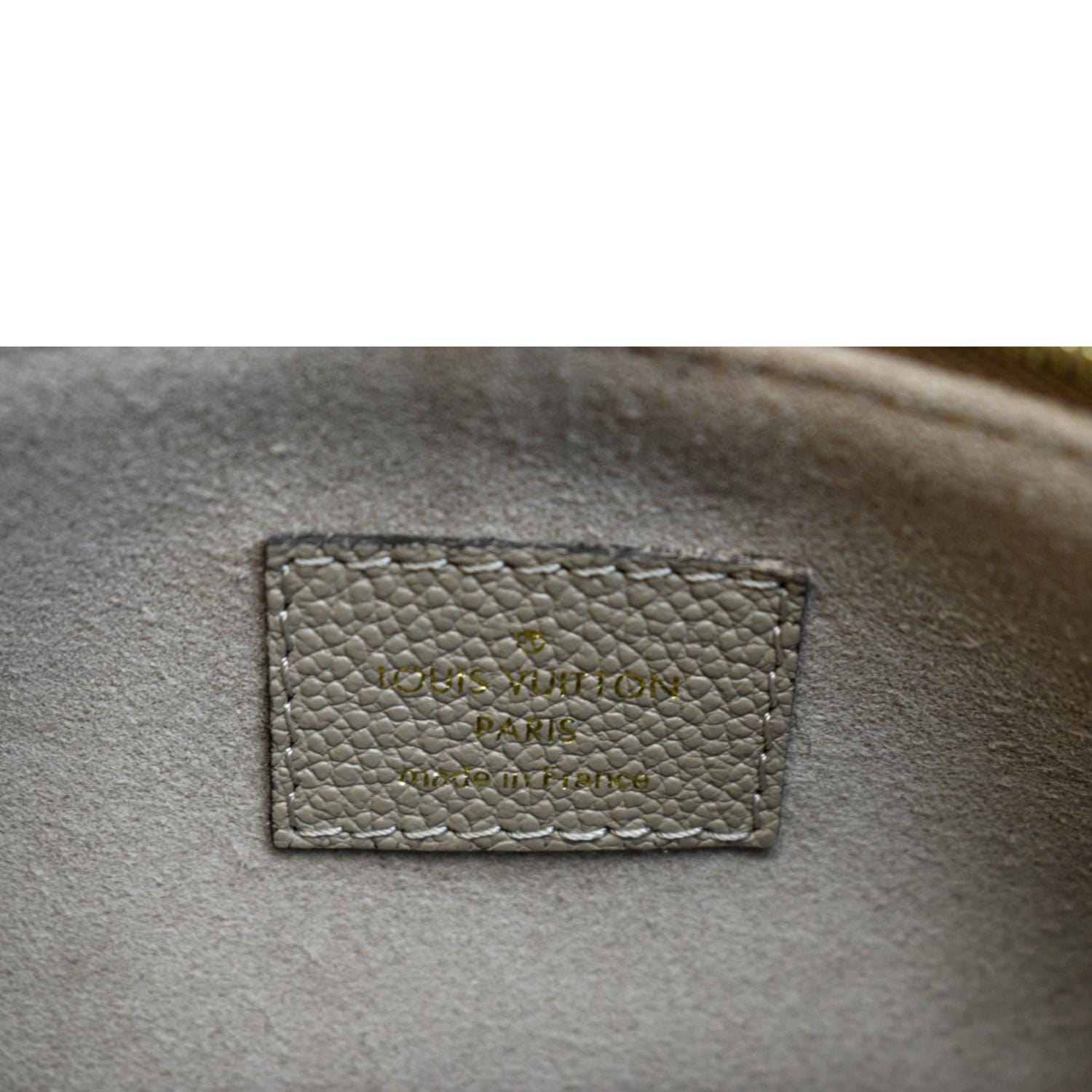 LOUIS VUITTON Onthego PM Bicolor Monogram Empreinte Shoulder Bag Cream