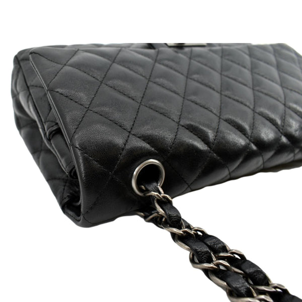 Chanel Reissue Flap Leather Shoulder Bag in Black - Right Side