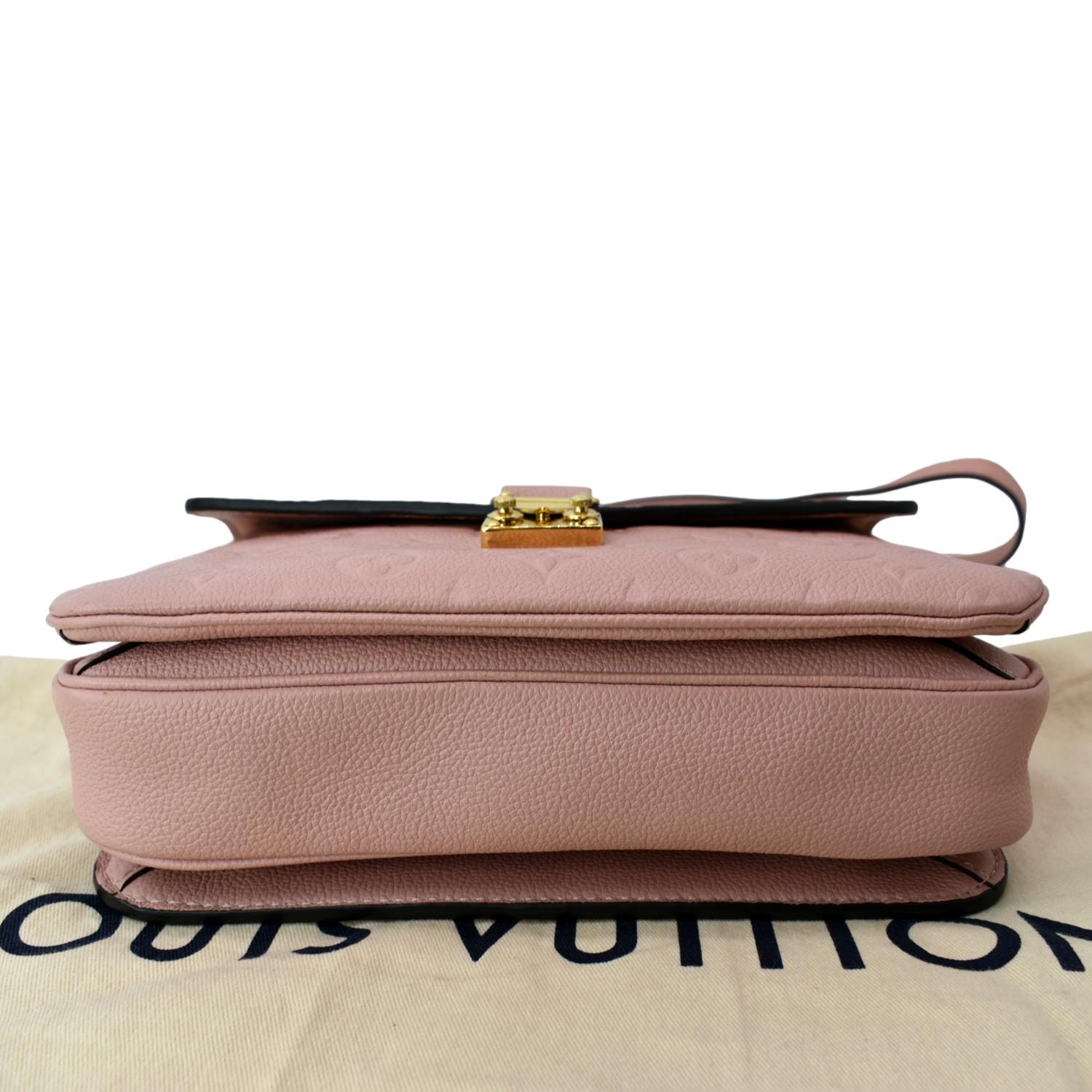 LOUIS VUITTON Handbag M53819 Rose Devin MM leather khaki Women Used –