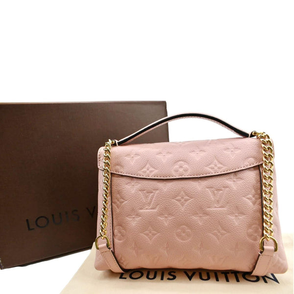 LOUIS VUITTON Blanche BB Empreinte Leather Shoulder Bag Rose Poudre