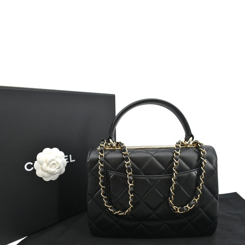 Chanel Small Trendy CC Quilted Lambskin Flap Shoulder Bag - Back
