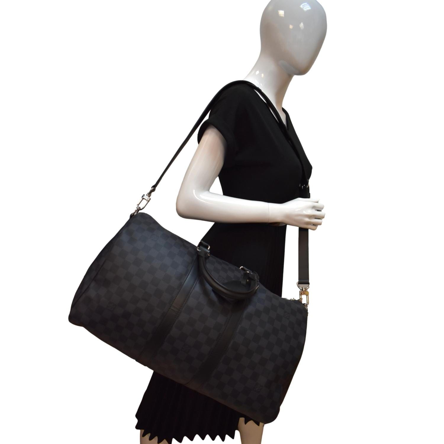 Louis Vuitton Damier Graphite Keepall Bandouliere 45 - Black Weekenders,  Bags - LOU724851