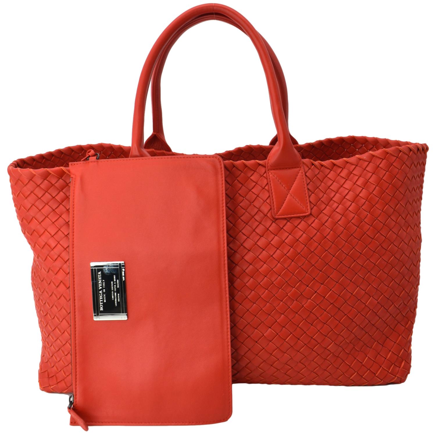 Bottega VENETA Medium Cabat Intreccio Leather Tote Bag-DDH