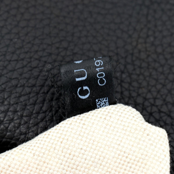 Gucci GG Marmont Leather Top Handle Shoulder Bag Black - Tag