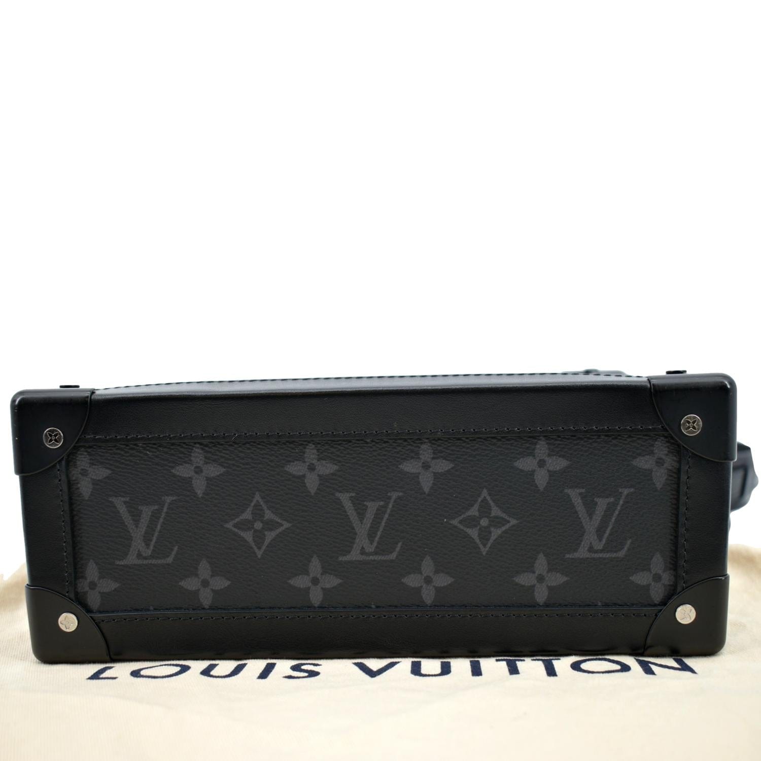 Louis Vuitton Handle Soft Trunk Black in Calfskin Leather with