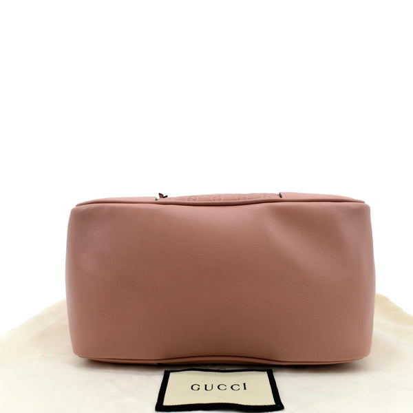 Gucci Small Bree GG Leather Crossbody Bag Light Pink - Bottom