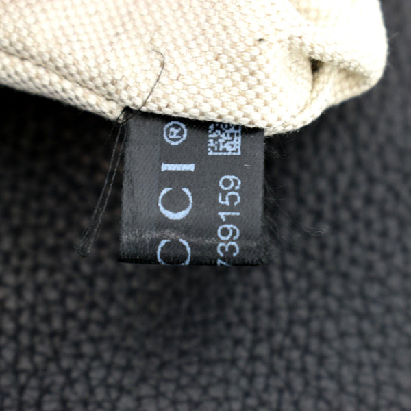 Gucci GG Marmont Leather Top Handle Shoulder Bag Black - Tag Upper Side