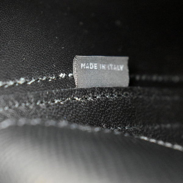 Prada Double Handle Saffiano Leather Tote Bag Black - Tag