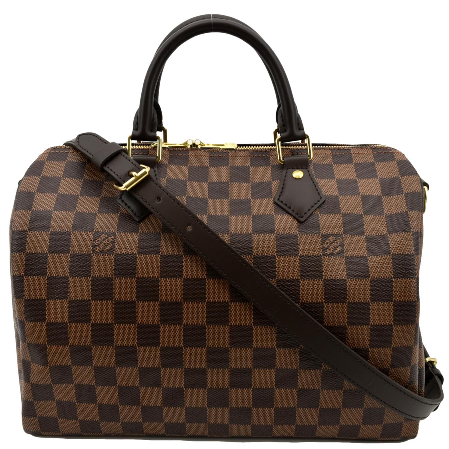 LOUIS VUITTON Speedy 30 Bandouliere Damier Ebene Shoulder Bag Brown - New Year Deals