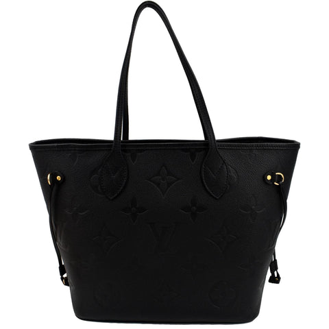LOUIS VUITTON  Neverfull MM Monogram Empreinte Tote Bag Black