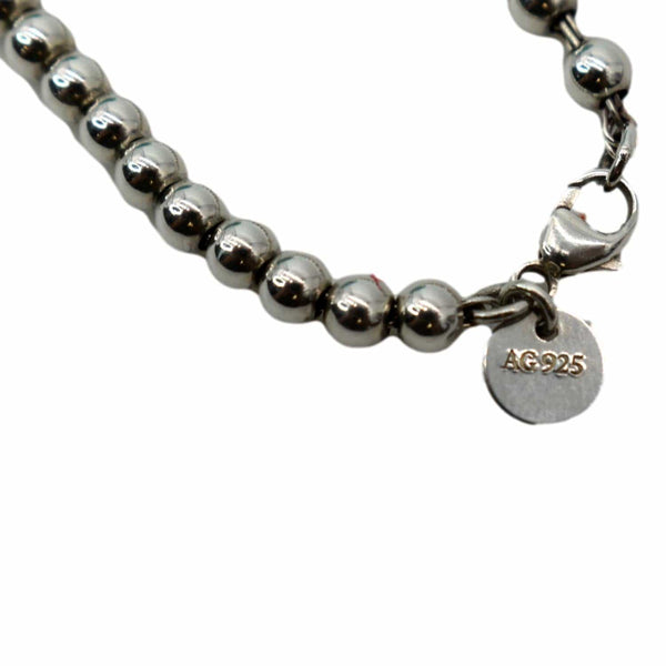 TIFFANY & CO Heart Tag Bead Small Bracelet Silver