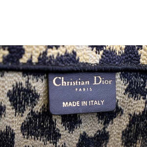 Christian Dior Large Book Oblique Embroidered Tote Bag - Made In Italy