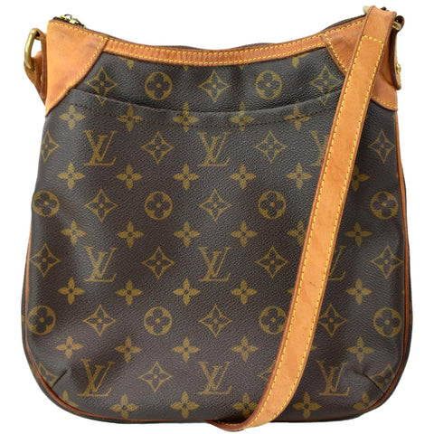 LOUIS VUITTON Odeon PM Monogram Canvas Crossbody Bag Brown