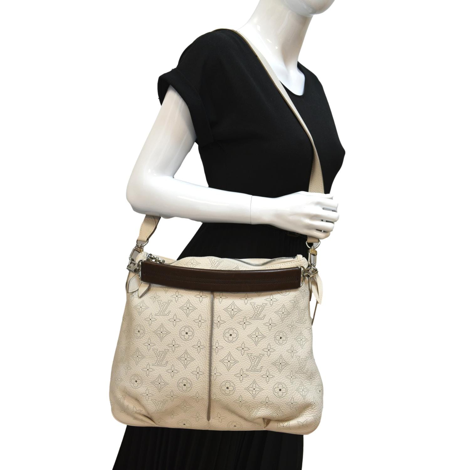Louis Vuitton Selene Handbag Mahina Leather PM