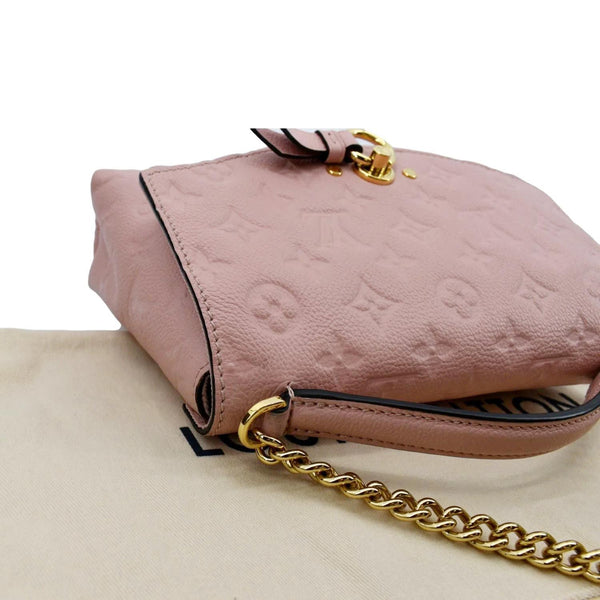 LOUIS VUITTON Blanche BB Empreinte Leather Shoulder Bag Rose Poudre