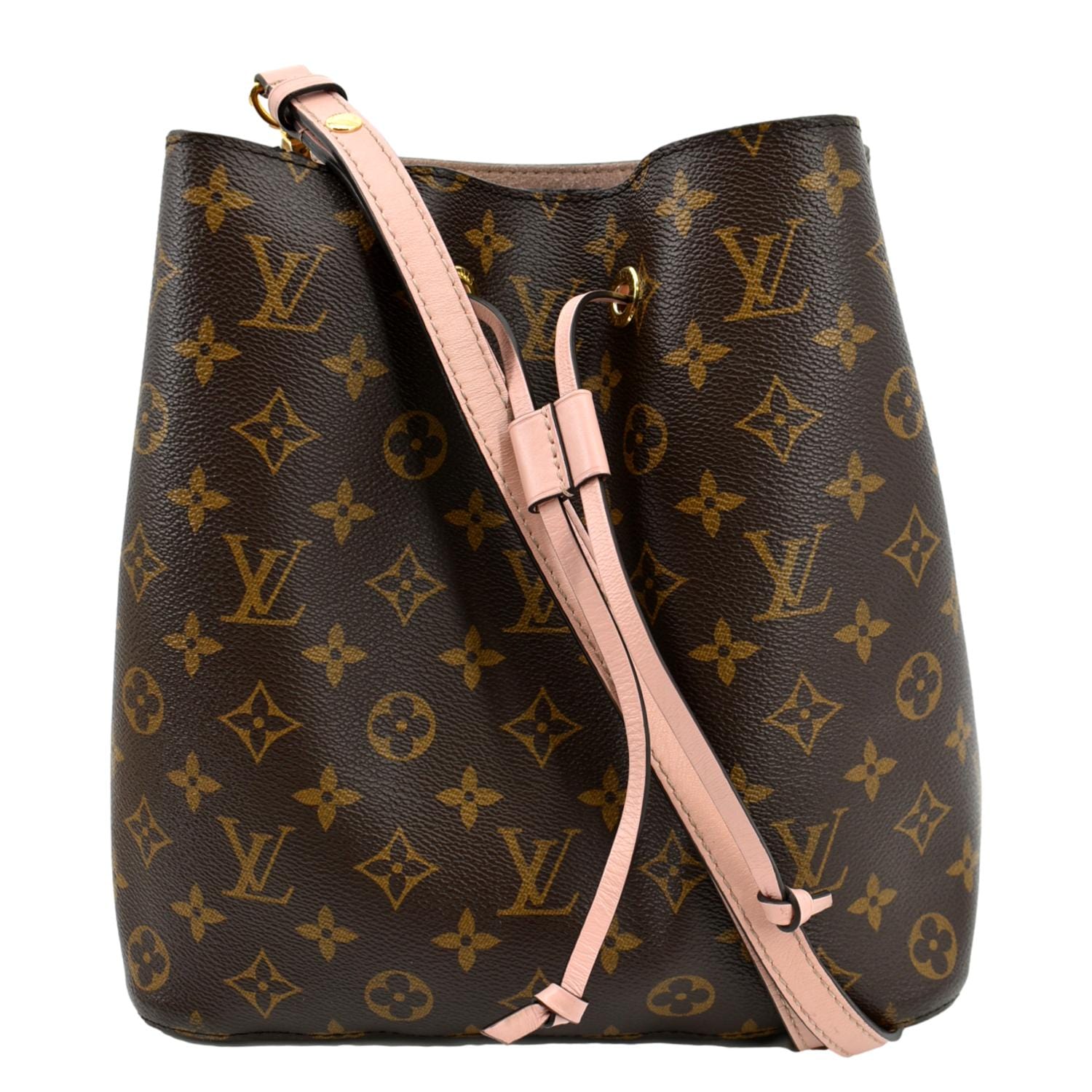 LOUIS VUITTON Neonoe MM Monogram Canvas Shoulder Bag Pink