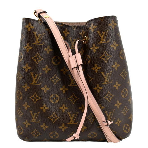 LOUIS VUITTON Neonoe MM Monogram Canvas Shoulder Bag Pink