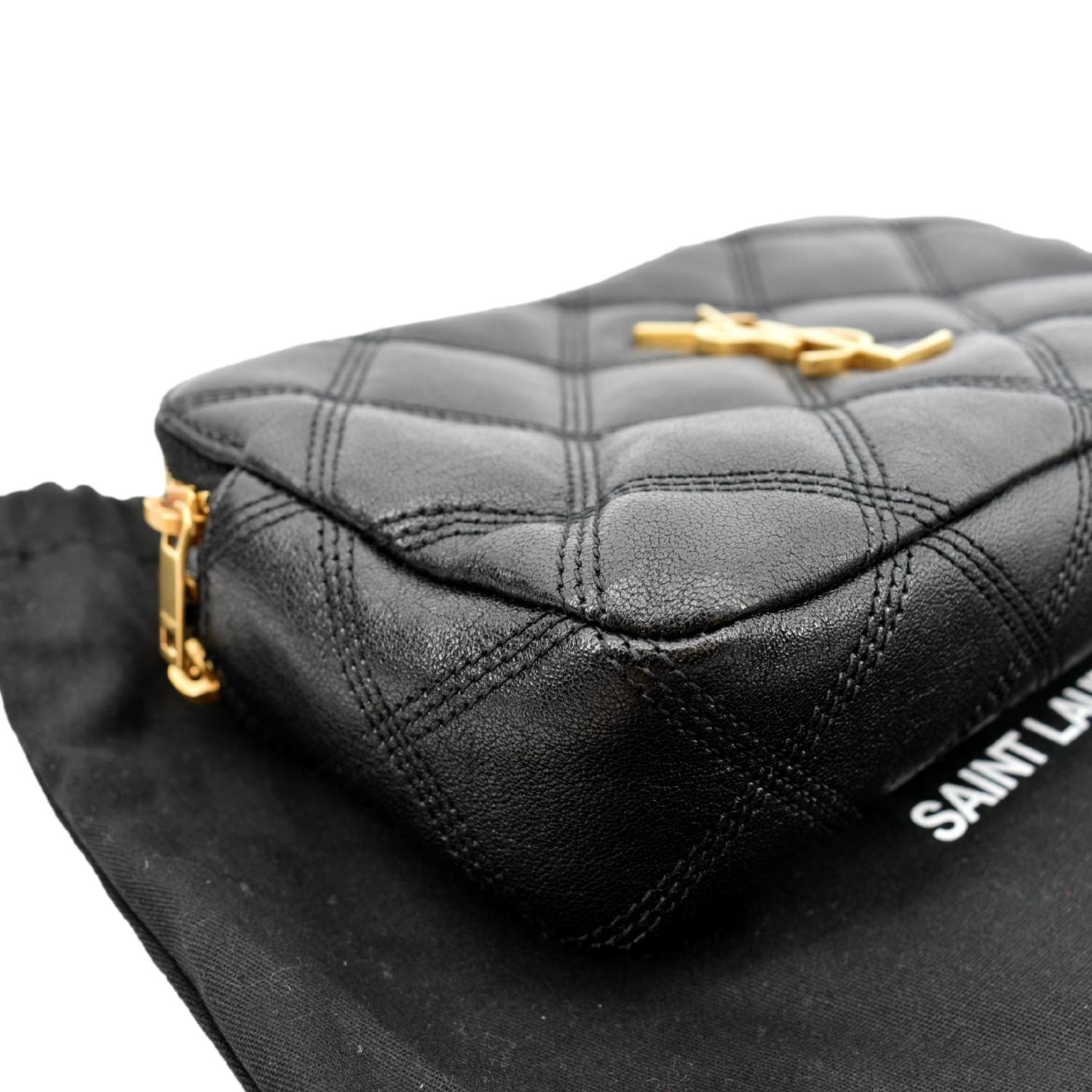 Yves Saint Laurent Becky Double Zip Lambskin Bag