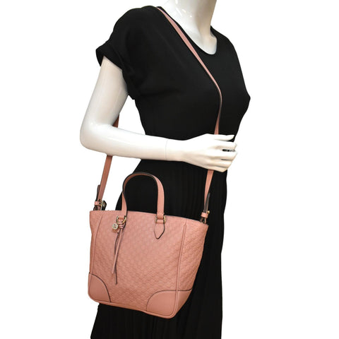 Gucci Small Bree GG Leather Crossbody Bag Light Pink - Full View