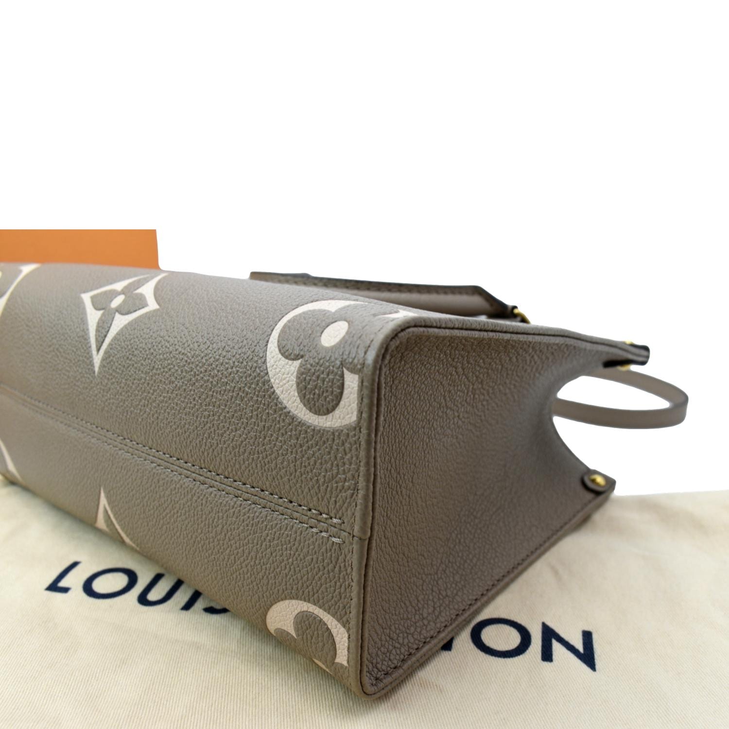 LOUIS VUITTON Women Onthego PM Bicolor Monogram Empreinte Crossbody Ba
