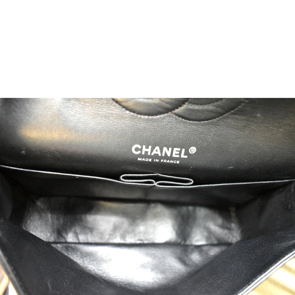 Chanel Reissue Flap Leather Shoulder Bag in Black - Inside