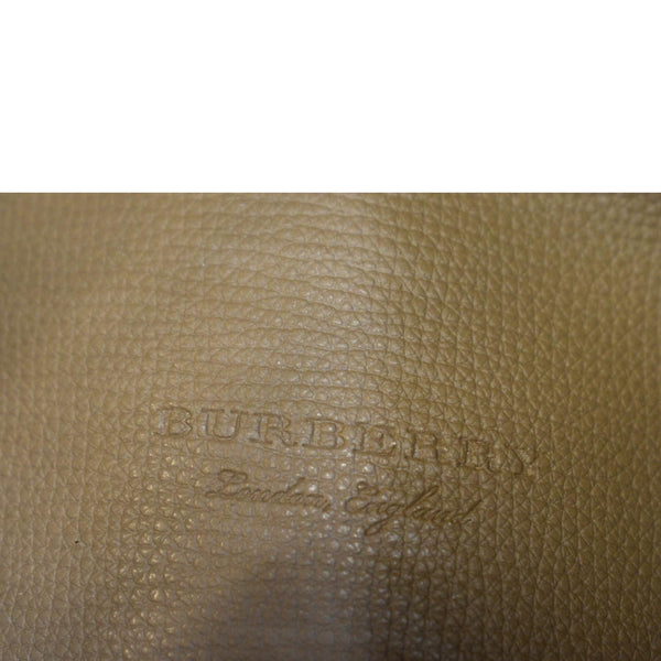 Burberry Reversible Haymarket Coated Canvas Tote Bag Tan