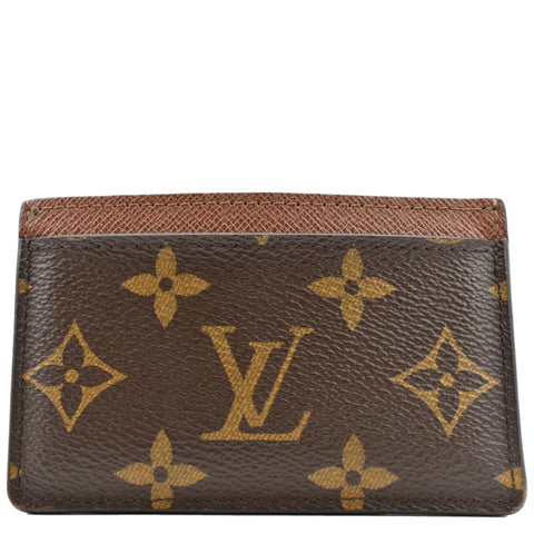 LOUIS VUITTON  Card Holder Monogram Canvas Brown