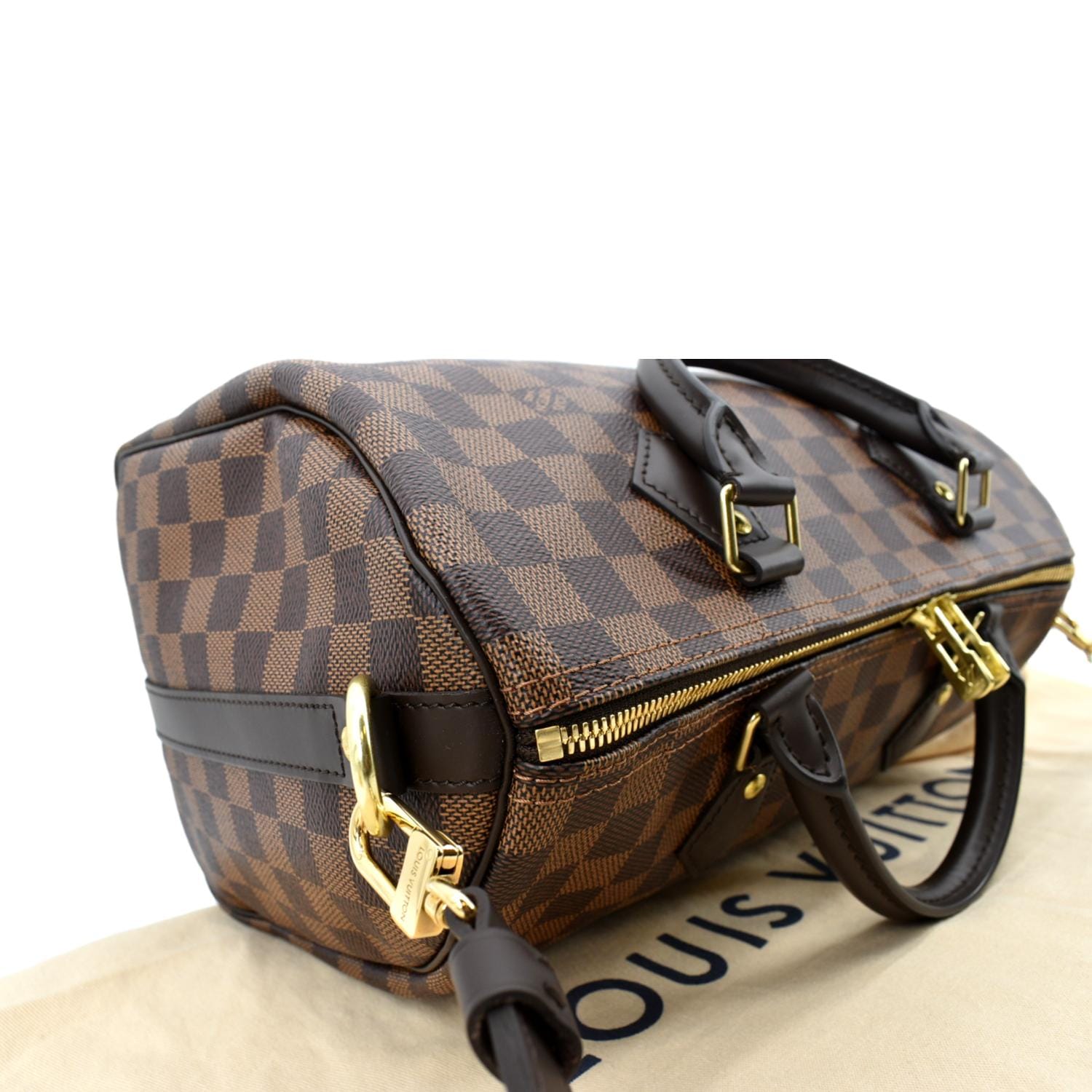 LOUIS VUITTON Speedy 30 Bandouliere Damier Ebene Shoulder Bag Brown -