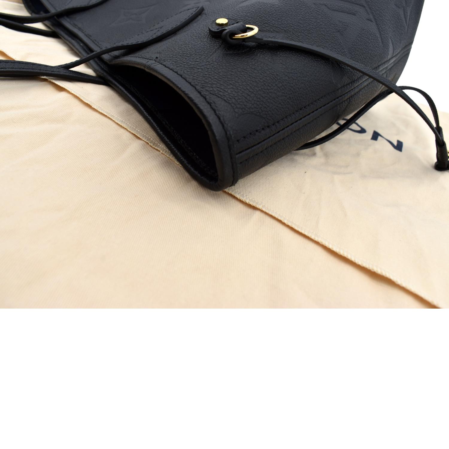 Louis Vuitton Neverfull MM Black Monogram Empreinte Leather M45685