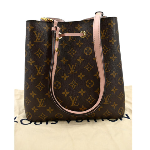 LOUIS VUITTON Neonoe MM Monogram Canvas Shoulder Bag Pink