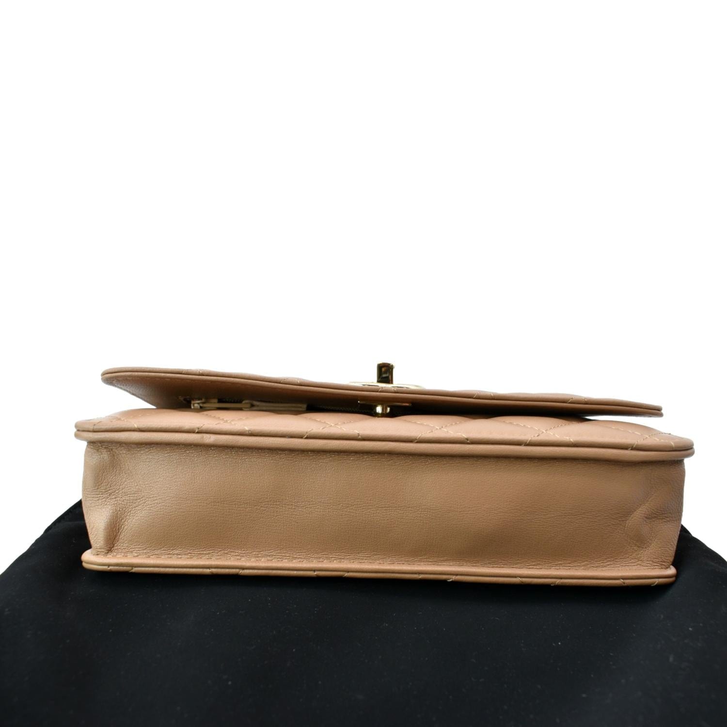 Chanel Black Lambskin Flap Card Holder Wallet - New in Box - The