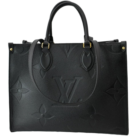 LOUIS VUITTON Onthego MM Monogram Empreinte Shoulder Bag Black