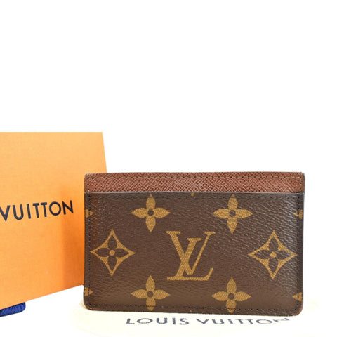 LOUIS VUITTON  Card Holder Monogram Canvas Brown