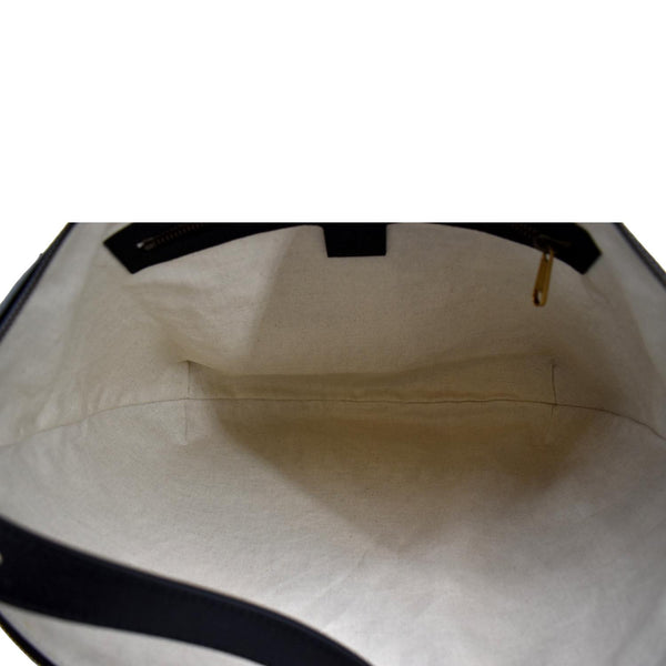 Gucci Half Moon Logo Calfskin Leather Hobo Shoulder Bag - Inside