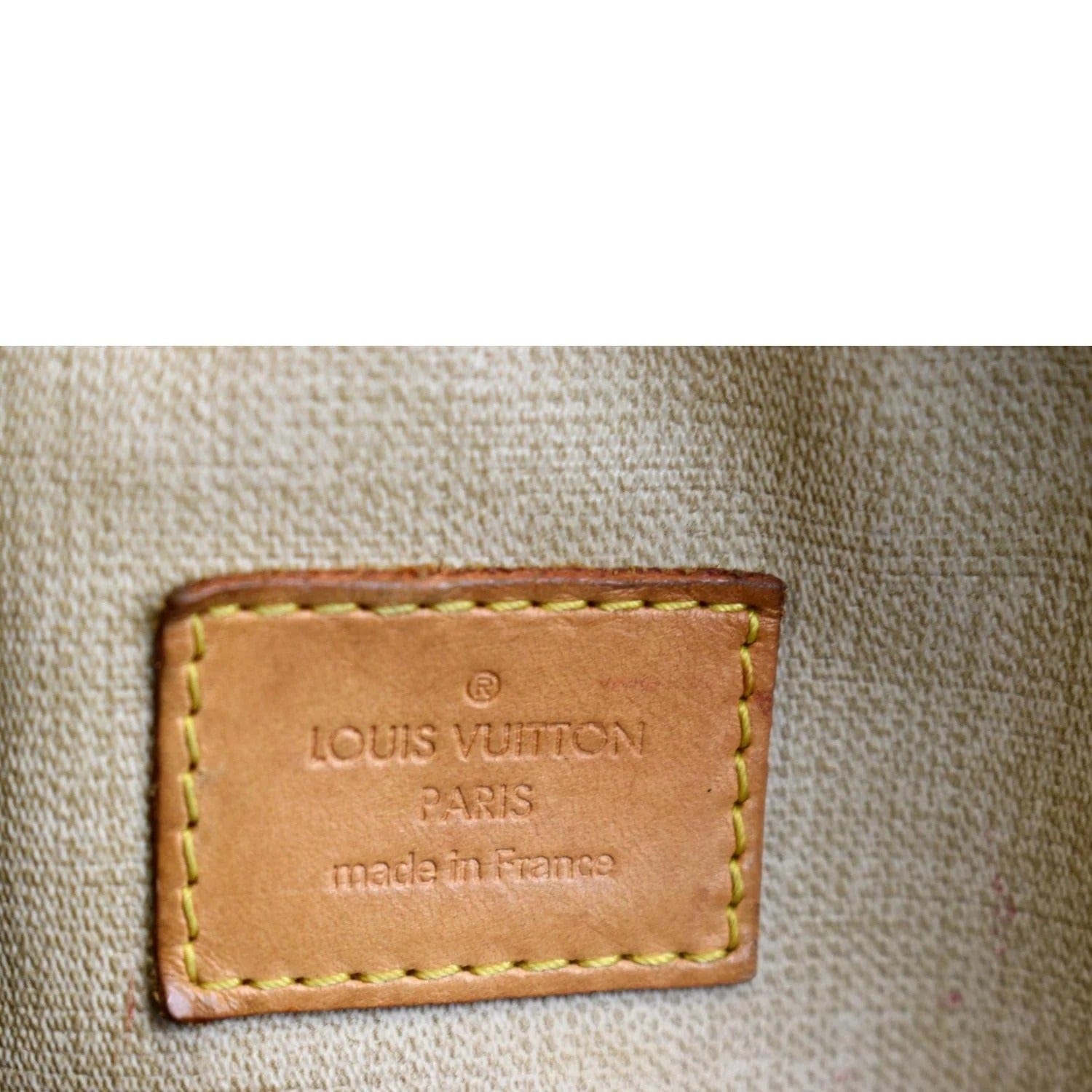 Louis Vuitton Monogram Trouville Leather PVC Brown Handbag 983