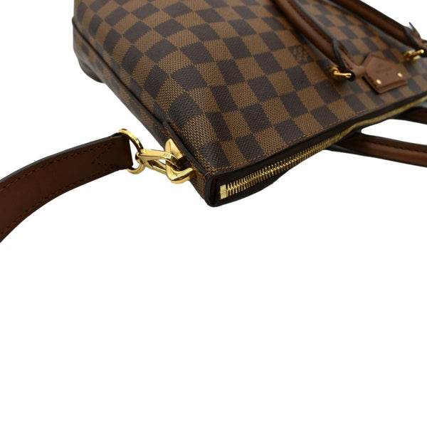 Louis Vuitton Belmont Damier Ebene Shoulder Bag Brown - Left Side