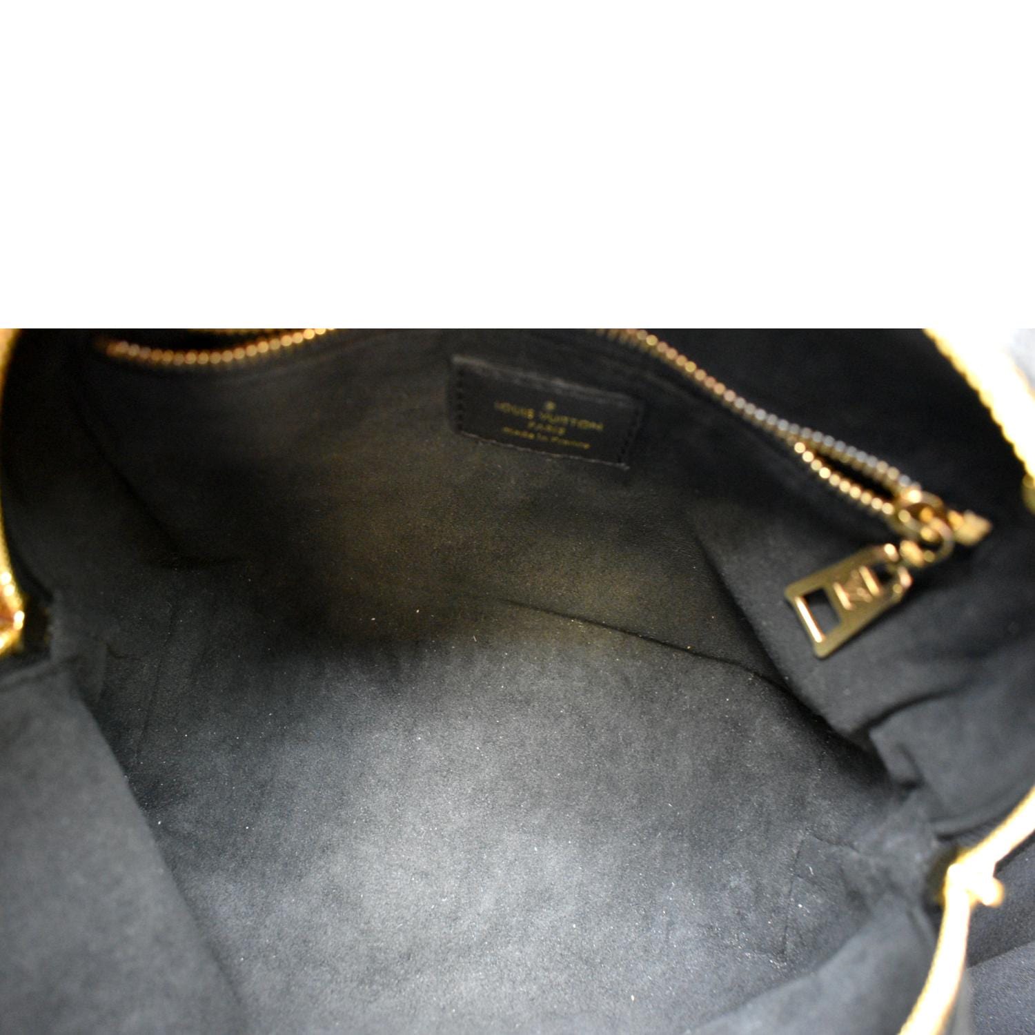 Louis Vuitton Petite Malle Souple Monogram Empreinte Shoulder Bag Black