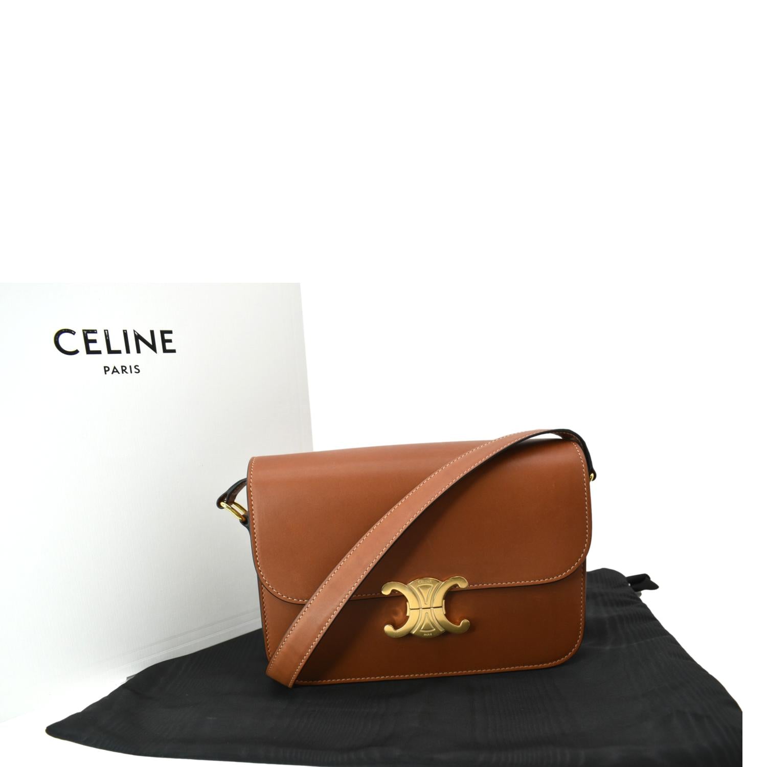 Classique Triomphe Bag in TEXTILE AND CALFSKIN