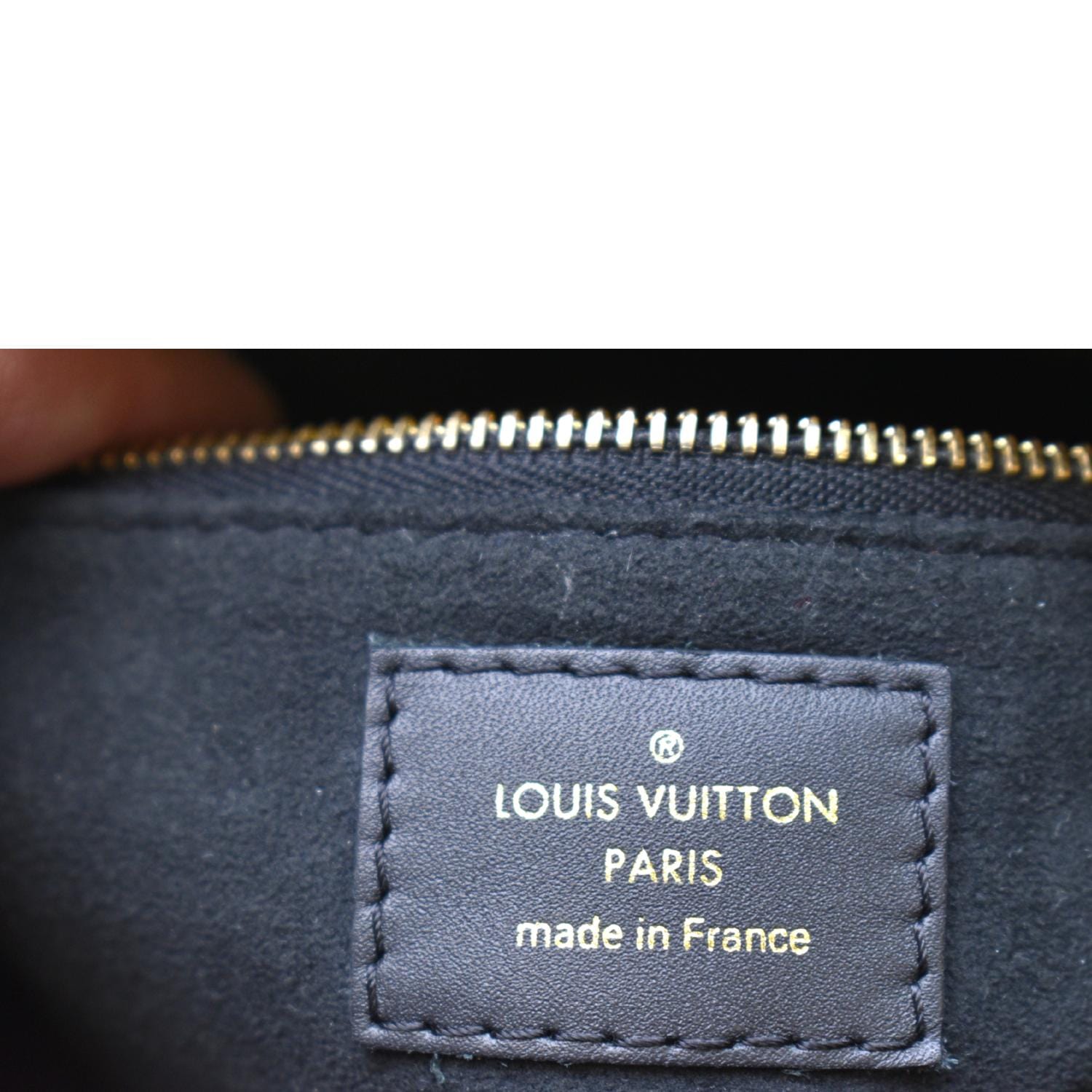Louis Vuitton Petite Malle Monogram Embossed Black in Lambskin Leather - US