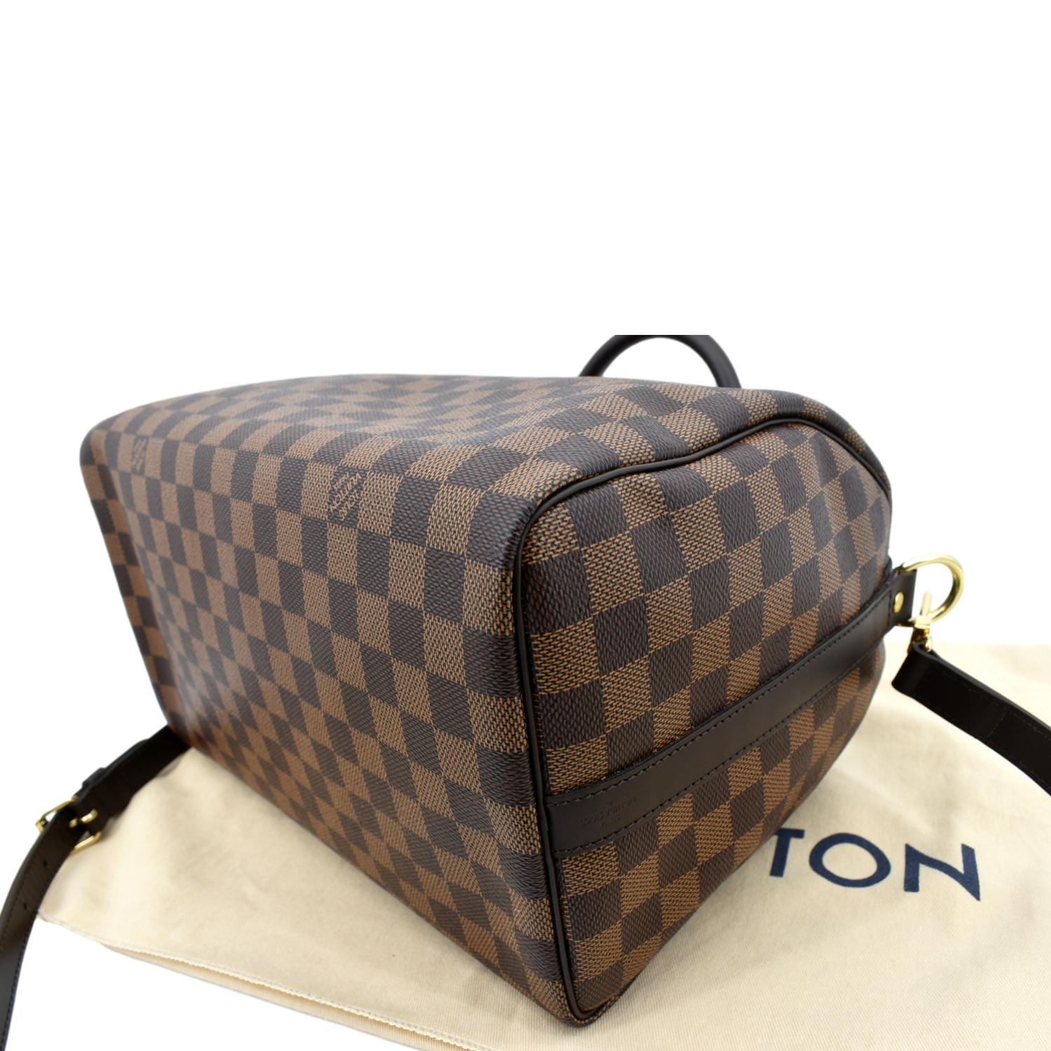 Louis Vuitton Speedy 30 bandouliere shoulder bag crossbody damier ebene  Brown Dark brown Leather Cloth ref.787609 - Joli Closet