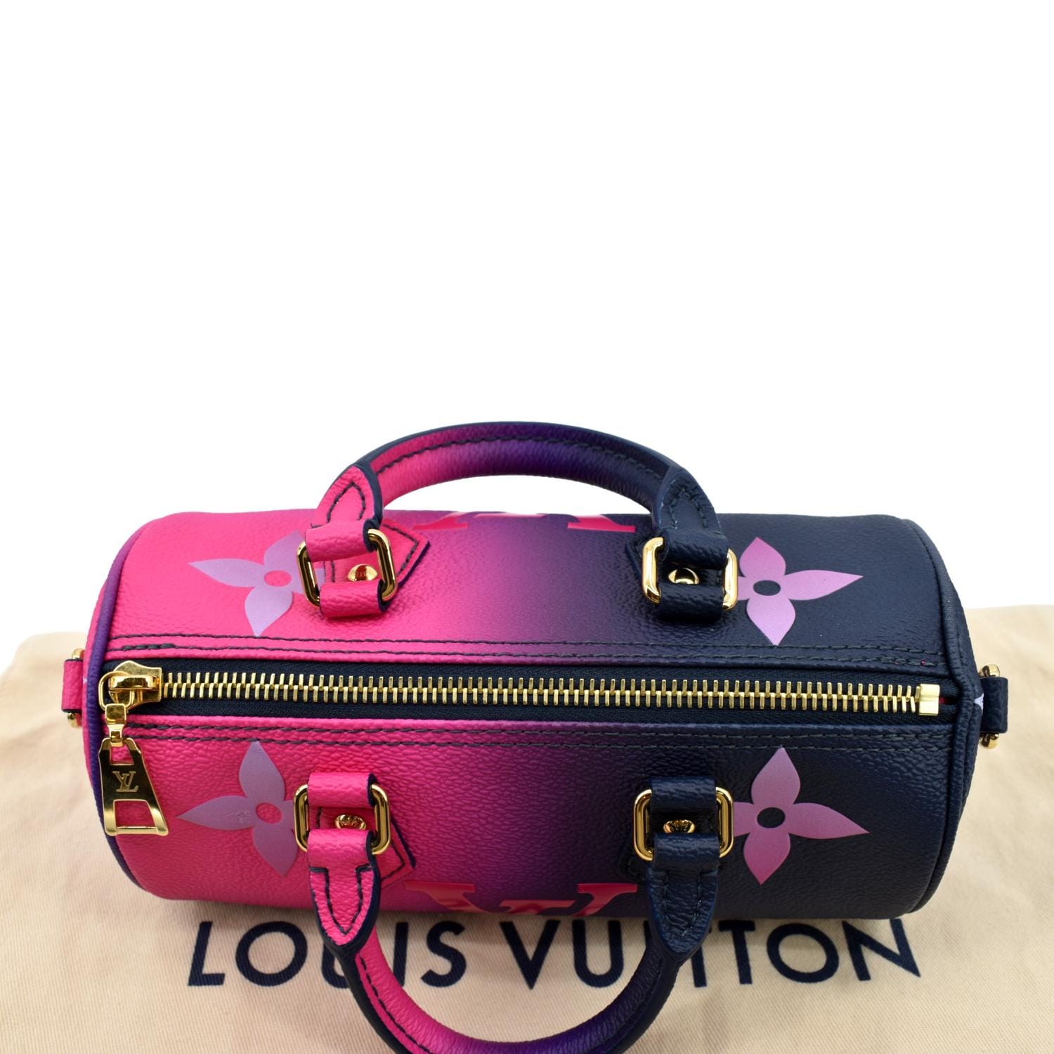 LOUIS VUITTON Papillon BB Monogram Canvas Shoulder Handbag Midnight Fu