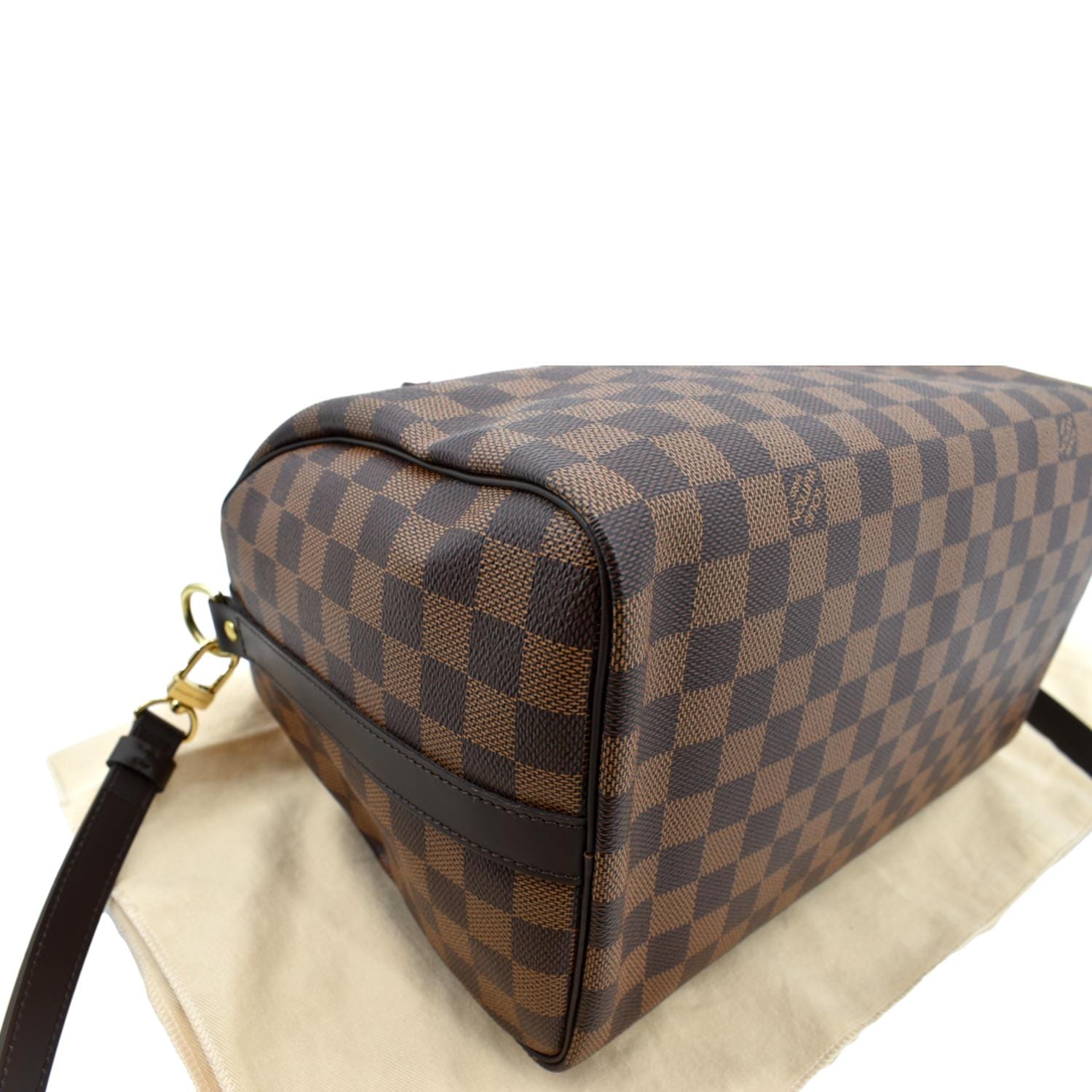 LOUIS VUITTON Speedy 30 Bandouliere Damier Ebene Shoulder Bag Brown -