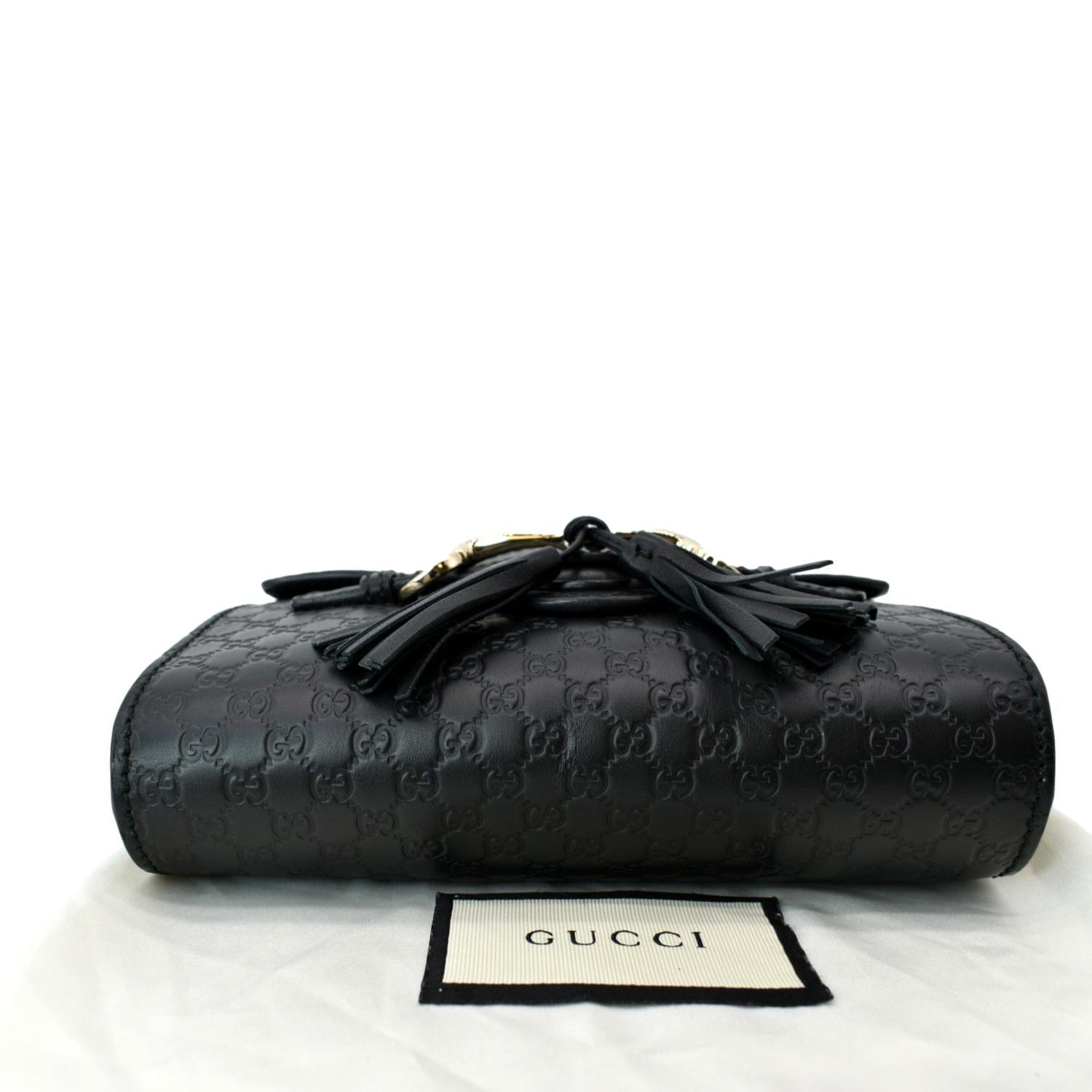 Black Gucci bag auethentic asking 650 Pre Owned Gucci Small Black Leather Marmont Shoulder Bag  main image 2
