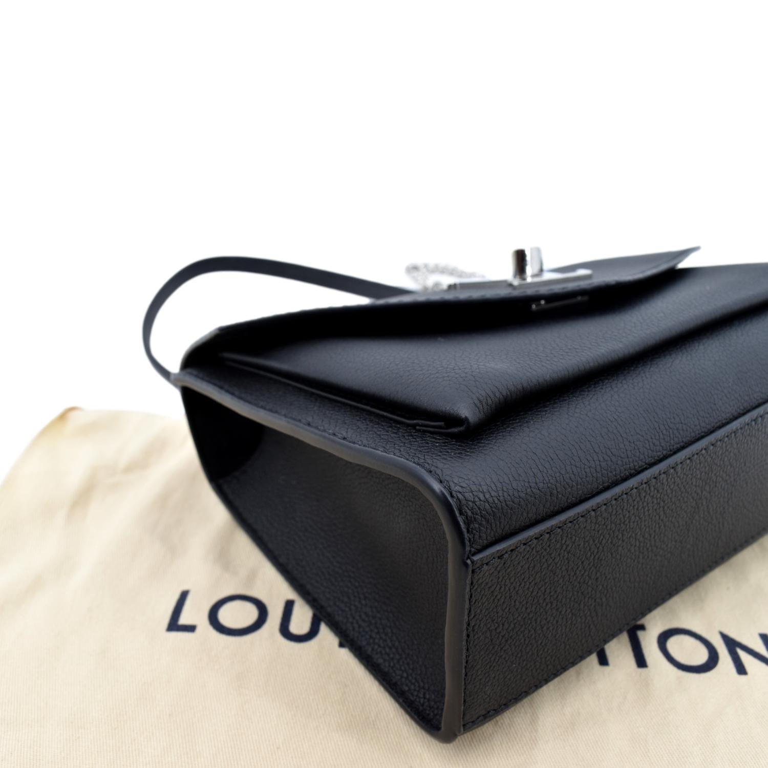 Louis Vuitton M63471 Black Calf Leather MYLOCKME Chain Pochette - The Attic  Place