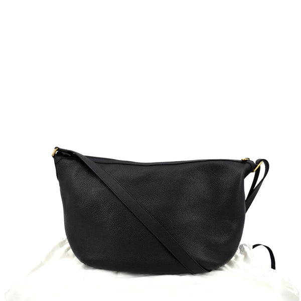 Gucci Half Moon Logo Calfskin Leather Hobo Shoulder Bag - Back