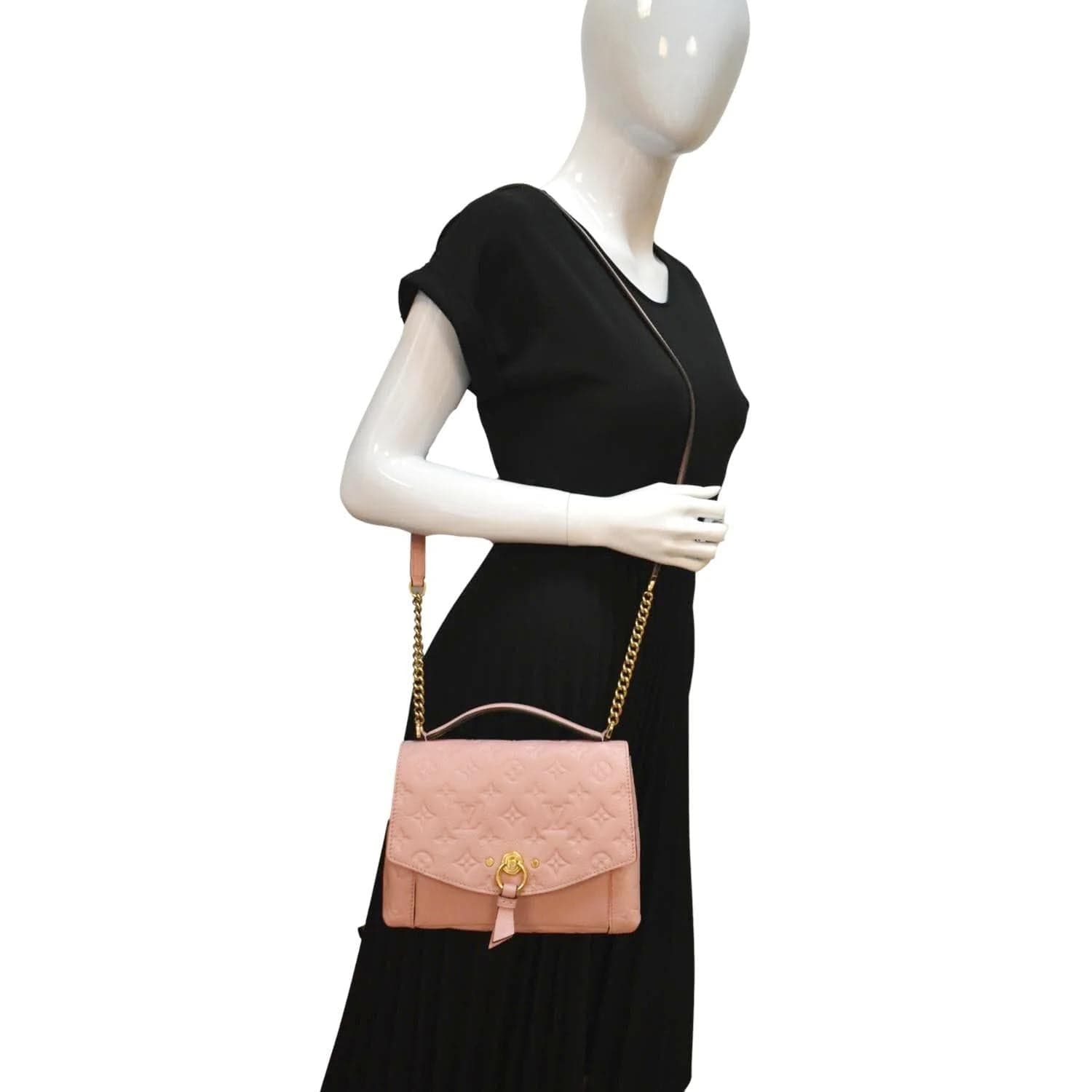 Louis Vuitton Blanche BB Empreinte Leather Shoulder Bag
