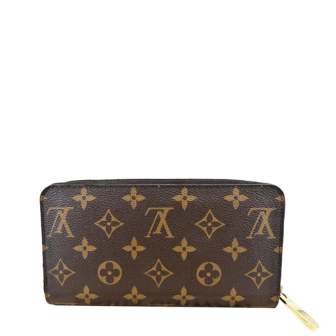 LOUIS VUITTON Monogram Canvas Zippy Wallet Brown