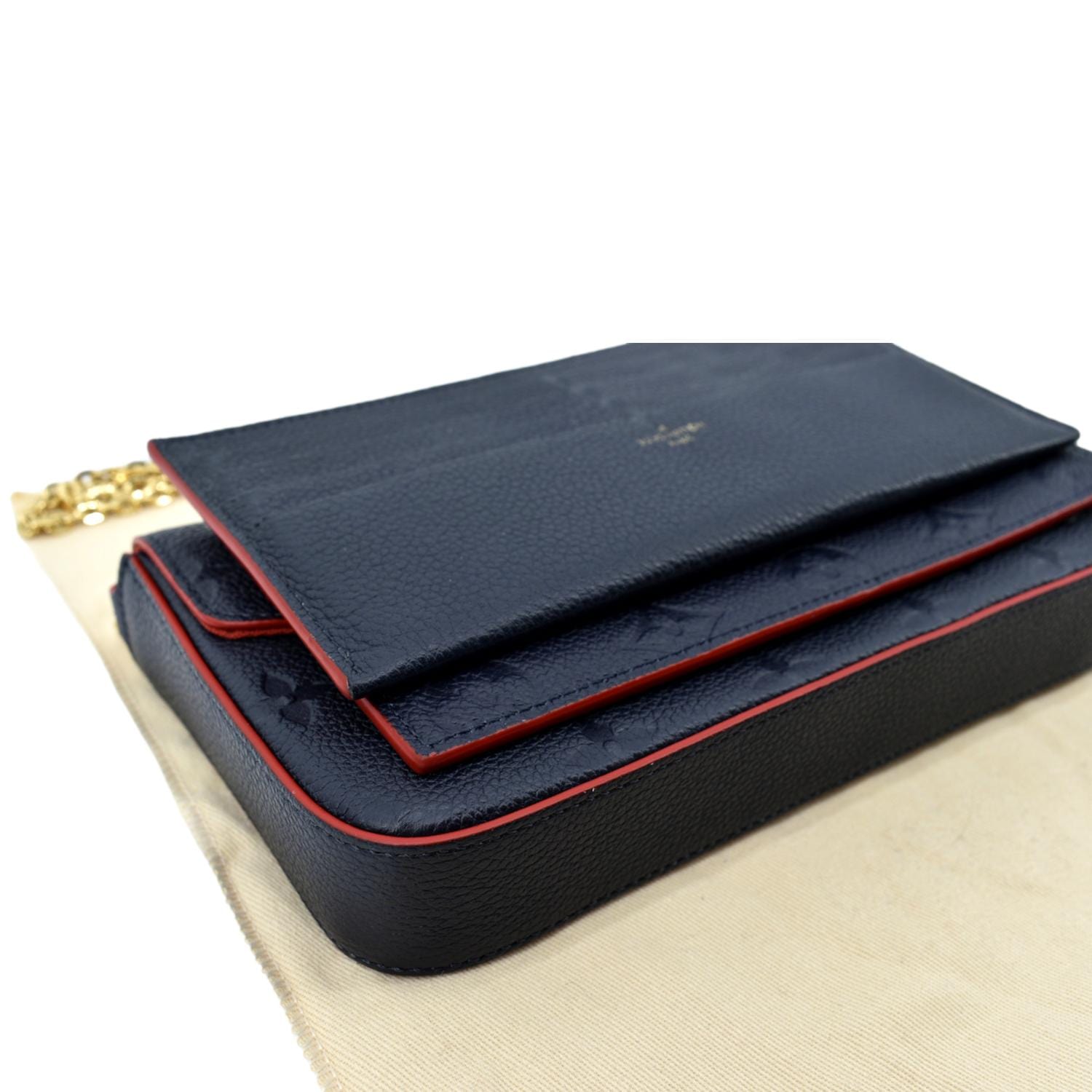 Louis Vuitton Felicie Pochette Red Empreinte Monogram (RRP £1160) –  Addicted to Handbags